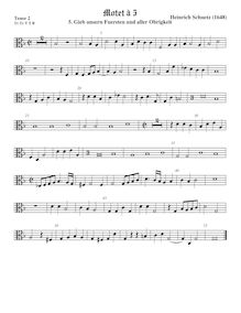 Partition ténor viole de gambe 2, alto clef, Geistliche Chor-Music, Op.11 par Heinrich Schütz