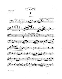 Partition de violon, Sonate pour piano et violon, Ippolitov-Ivanov, Mikhail