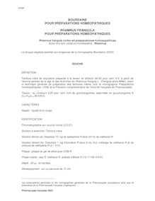 Rhamnus frangula PPH / Bourdaine PPH