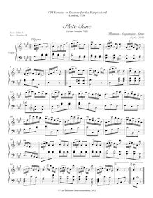 Partition complète (orgue without pédale), 8 sonates ou leçons pour pour clavecin