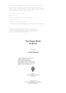 The Dog s Book of Verse