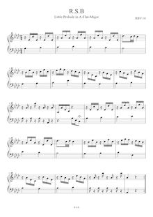 Partition complète, Prelude, Prelude No.1, A♭ major, RSB