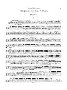 Partition altos, Symphony No.6 en A major, A major, Bruckner, Anton