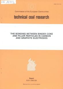 The bonding between binder coke and filler particles in carbon and graphite electrodes