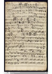 Partition complète, Sinfonia en F major, F major, Molter, Johann Melchior