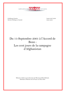GAUTIER, G., Histoire, 2007-2008