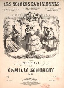 Partition complète, Les Soirées parisiennes, Trois Rédowas, Schubert, Camille