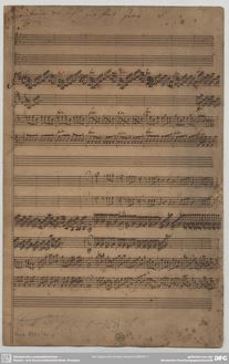 Partition complète, Sinfonia en D major, D major, Giai, Giovanni Antonio