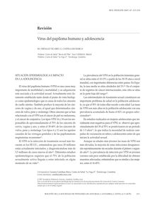 Virus del papiloma humano y adolescencia (Human papillomavirus and adolescence)