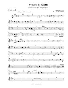 Partition cor 1, Symphony No.26, B major, Rondeau, Michel par Michel Rondeau