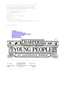 Harper s Young People, December 2, 1879 - An Illustrated Weekly