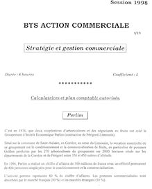 Stratégie et gestion commerciale 1998 BTS Action Commerciale