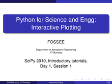 Python for Science and Engg: Interactive Plotting