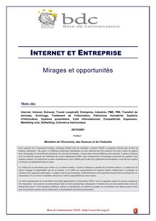 Internet et Entreprise : Mirages et opportunités