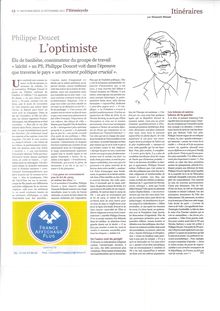 Revue Hémicycle - Portrait de Philippe Doucet "L Optimiste"