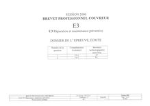 Réparation et maintenance préventive 2006 BP - Couvreur