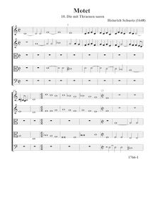 Partition , Die mit Thränen säen - partition complète (Tr Tr T T B), Geistliche Chor-Music, Op.11