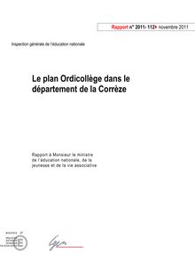 Le plan Ordicollège dans le département de la Corrèze
