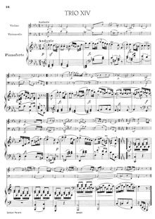 Partition Piano , partie, 3 Piano Trios, Hob.XV:11-13, E♭ Major, E Minor, C Minor par Joseph Haydn