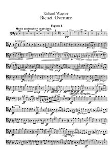 Partition basson 1, 2, Serpent, Rienzi, der Letzte der Tribunen