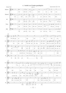 Partition complète [original key], Geistliche Chor-Music, Op.11