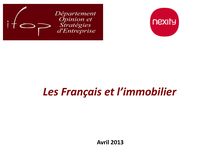 Les Français et l immobilier (Sondage IFOP - Avril 2013)
