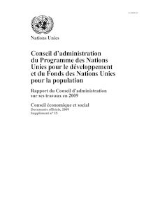 Conseil d administration du Programme des Nations Unies pour le ...