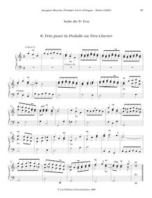 Partition , Trio pour la Pedalle ou Tire-Clavier, Oeuvres complètes d orgue