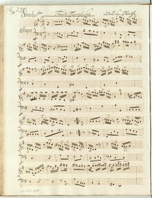 Partition complète, 2 flûte sonates, 1. G. 2. D., Hasse, Johann Adolph