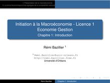 Initiation à la Macroéconomie - Licence 1 Economie Gestion ...