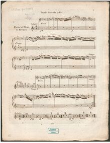 Partition trompette 2 (en E♭), Concertino pour clarinette et orchestre, Op.27