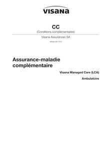 CC Conditions complémentaires - Assurance-maladie complé ;mentaire (LCA) - Traitements 