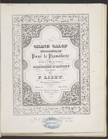 Partition Grand galop chromatique (S.219), Collection of Liszt editions, Volume 13