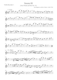 Partition parties complètes, 12 sonates, Loeillet, Jean Baptiste par Jean Baptiste Loeillet