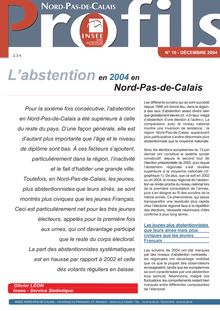 L abstention en 2004 en Nord-Pas-de-Calais