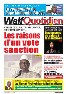 Walf Quotidien n°9106 - du mercredi 3 août 2022