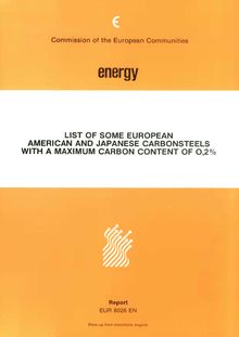 List of some European, American and Japanese carbonsteels with a maximum carbon content of 0.2%