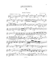 Partition violon 2, corde quintette, Op.5, Svendsen, Johan