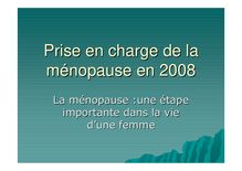 cours menopause mise à jour 18janvier 2009