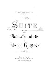 Partition flûte et partition de piano, German, Edward