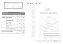 Etude, préparation, suivi d un ouvrage 2004 BP - Serrurerie-métallerie
