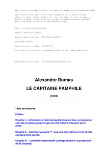 Le capitaine Pamphile par Alexandre Dumas père