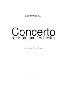 Partition flûte et partition de piano, Concerto pour flûte et orchestre