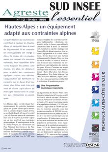 Hautes-Alpes : un équipement adapté aux contraintes alpines  