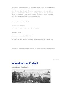 Indrukken van Finland - De Aarde en haar Volken, 1906
