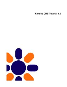 Kentico CMS Tutorial 4.0