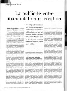 l image publicitaire.. - manipulation et creation
