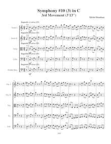 Partition , Bagatelle, Symphony No.10, C major, Rondeau, Michel