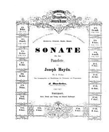Partition complète, Piano Sonata No.41 en B flat major, Haydn, Joseph