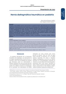 Hernia diafragmática traumática en pediatría. (Traumatic diaphragmatic hernia in pediatrics)